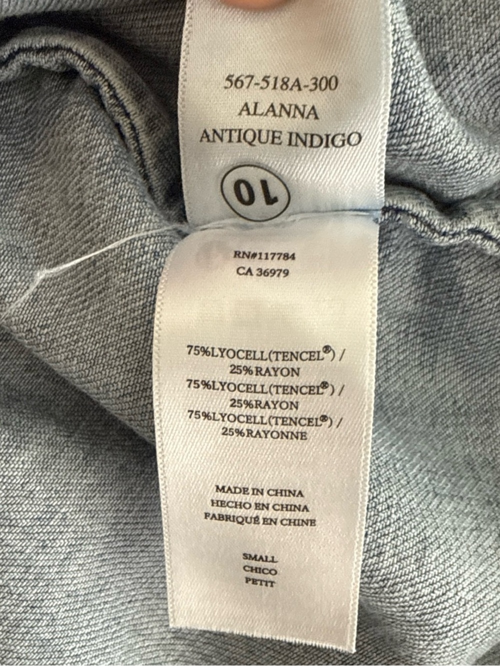 Rails Washed Light Blue Denim Ruffle-Neck Button Down - Picture 6 of 10